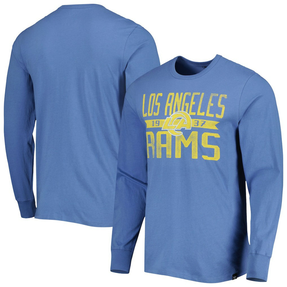 Los Angeles Rams '47 Brand Wide Out Franklin Long Sleeve T-Shirt - Royal on sale