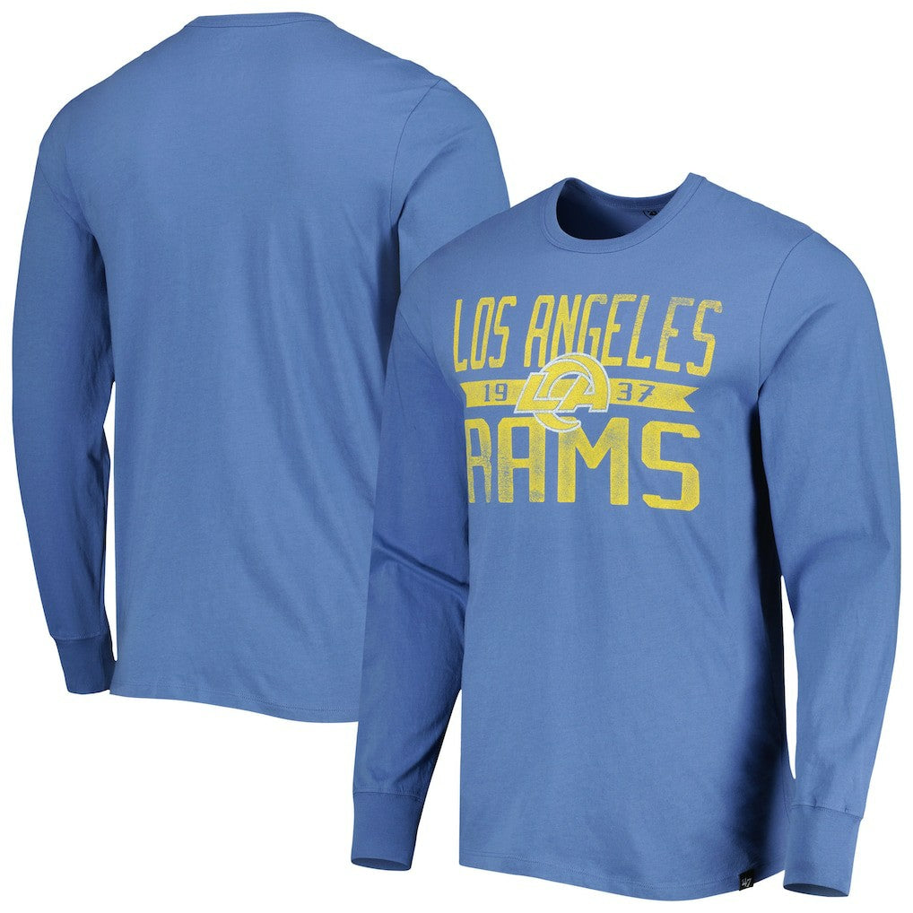 Los Angeles Rams '47 Brand Wide Out Franklin Long Sleeve T-Shirt - Royal on sale
