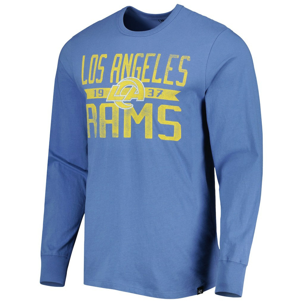 Los Angeles Rams '47 Brand Wide Out Franklin Long Sleeve T-Shirt - Royal on sale