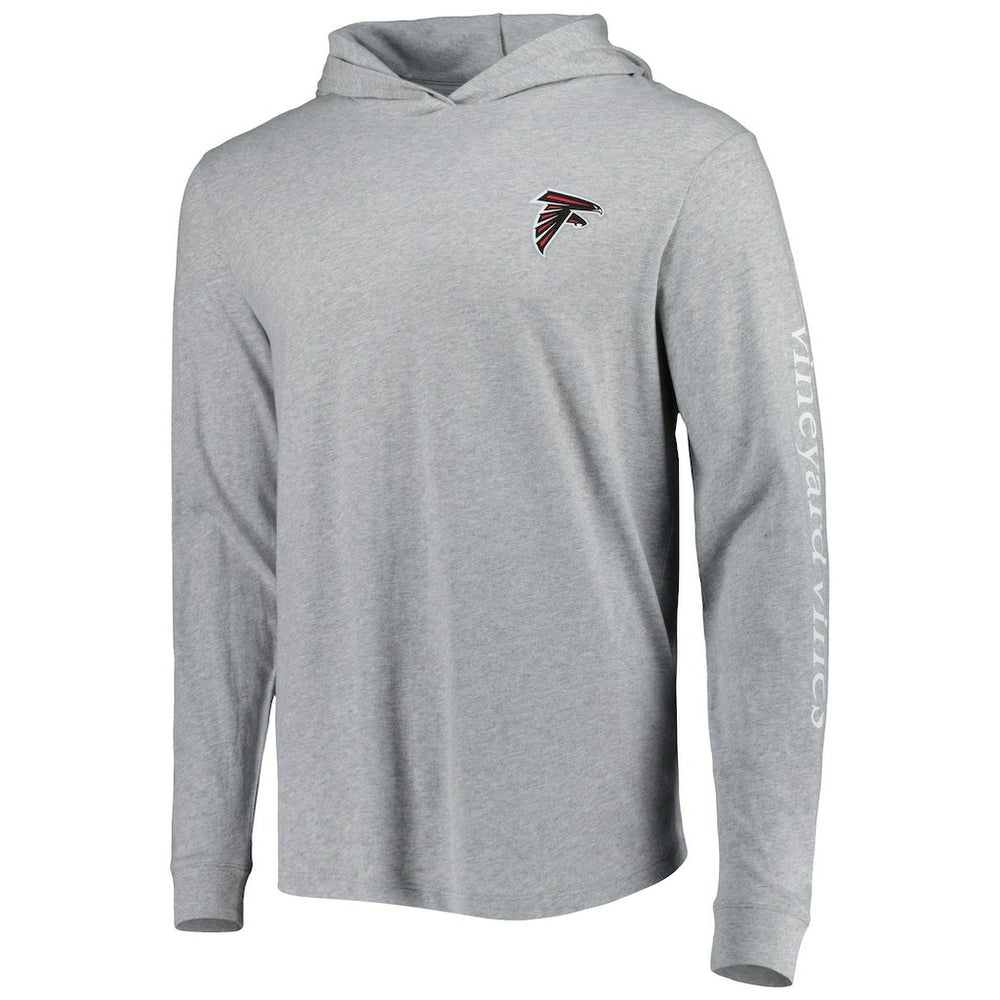 Atlanta Falcons Vineyard Vines Local Long Sleeve Hoodie T-Shirt - Heathered Gray cheap