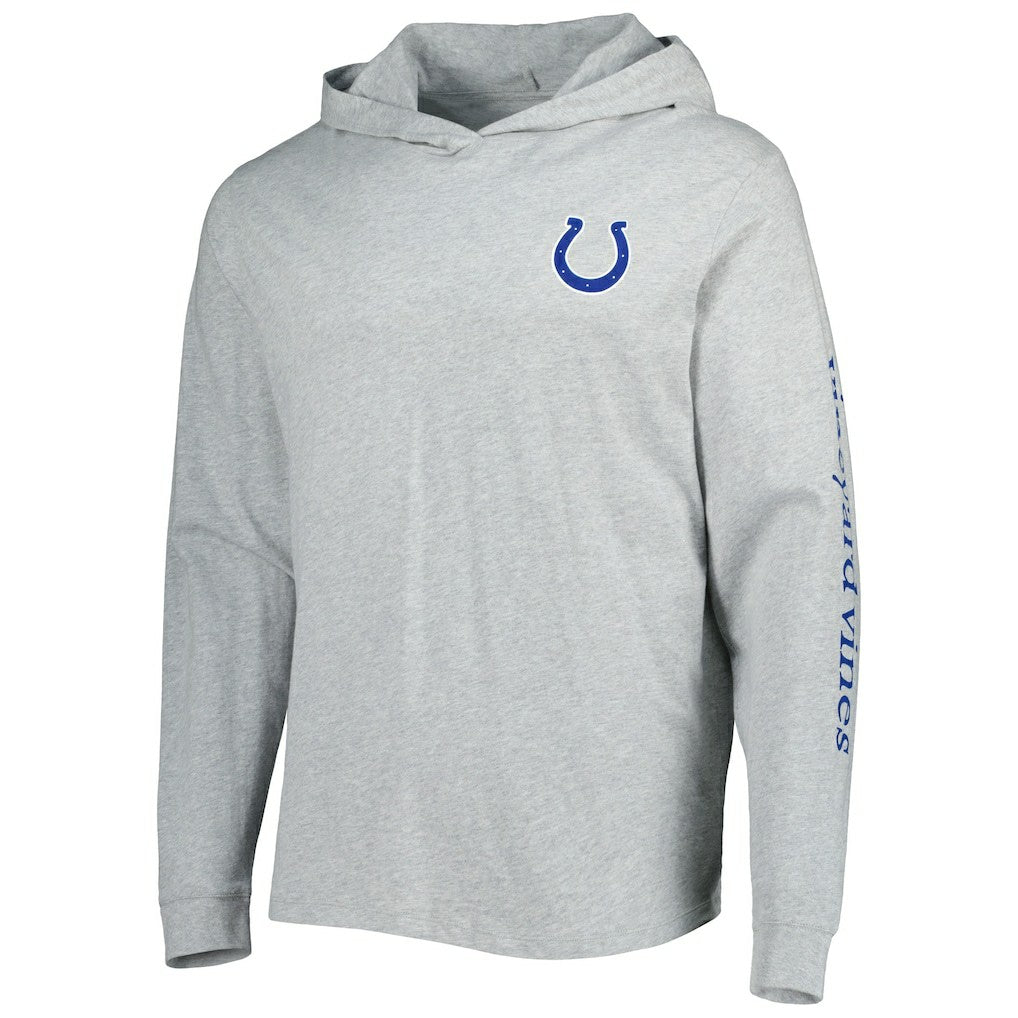 Indianapolis Colts Vineyard Vines Local Long Sleeve Hoodie T-Shirt - Heathered Gray cheap