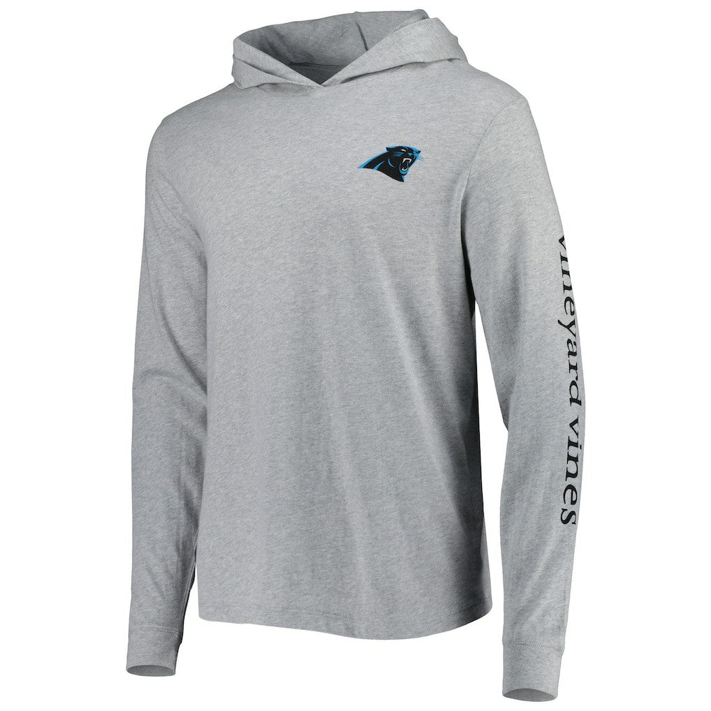 Carolina Panthers Vineyard Vines Local Long Sleeve Hoodie T-Shirt - Heathered Gray sale