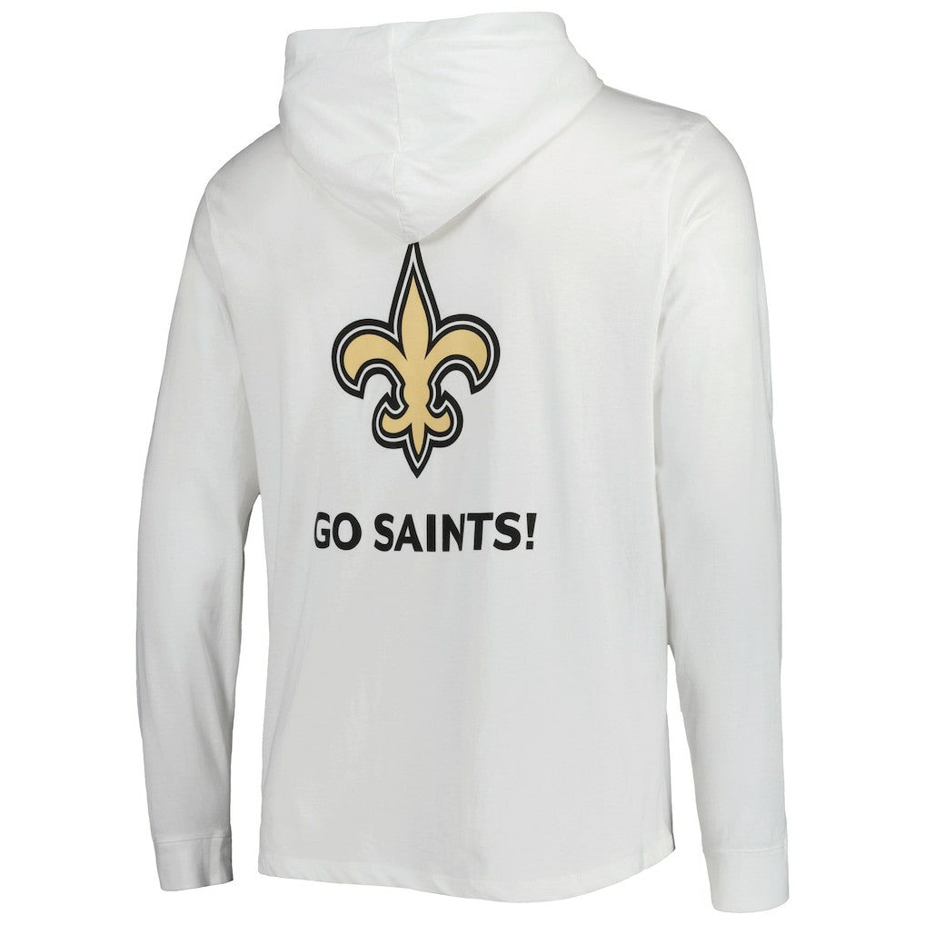 New Orleans Saints Vineyard Vines Local Long Sleeve Hoodie T-Shirt - White for sale