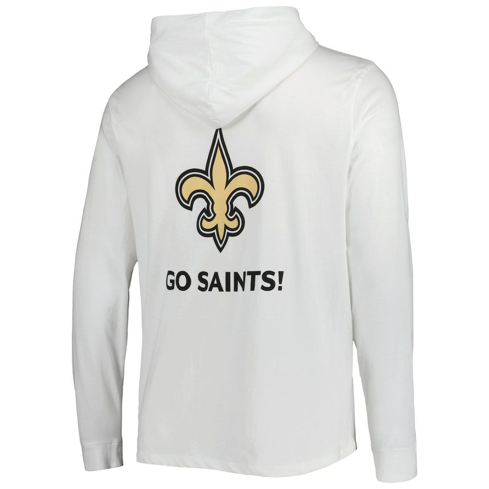 New Orleans Saints Vineyard Vines Local Long Sleeve Hoodie T-Shirt - White for sale