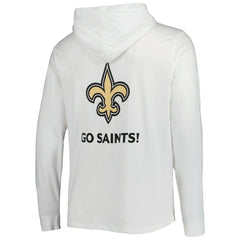 New Orleans Saints Vineyard Vines Local Long Sleeve Hoodie T-Shirt - White for sale