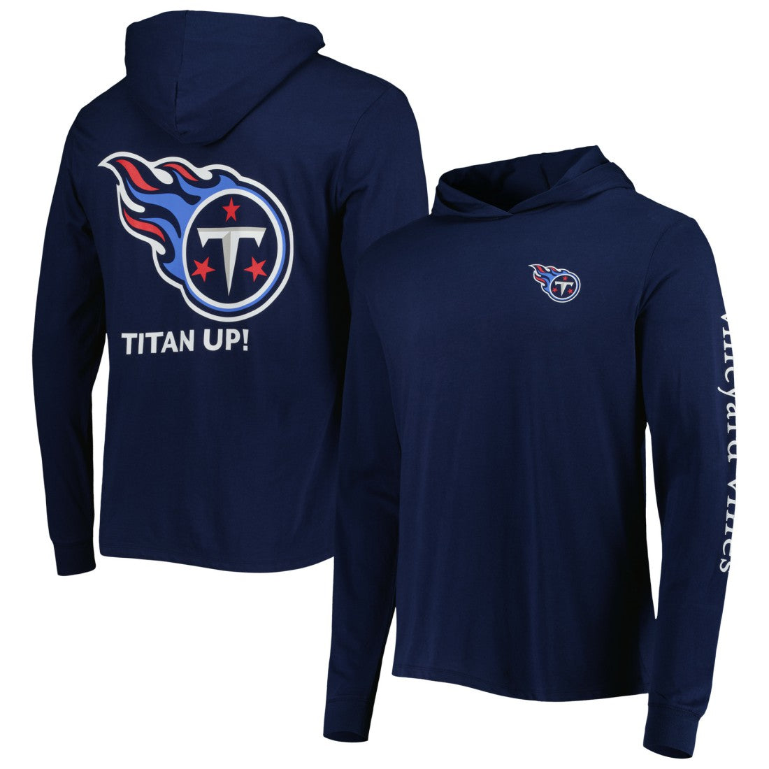 Tennessee Titans Vineyard Vines Local Long Sleeve Hoodie T-Shirt - Navy for sale