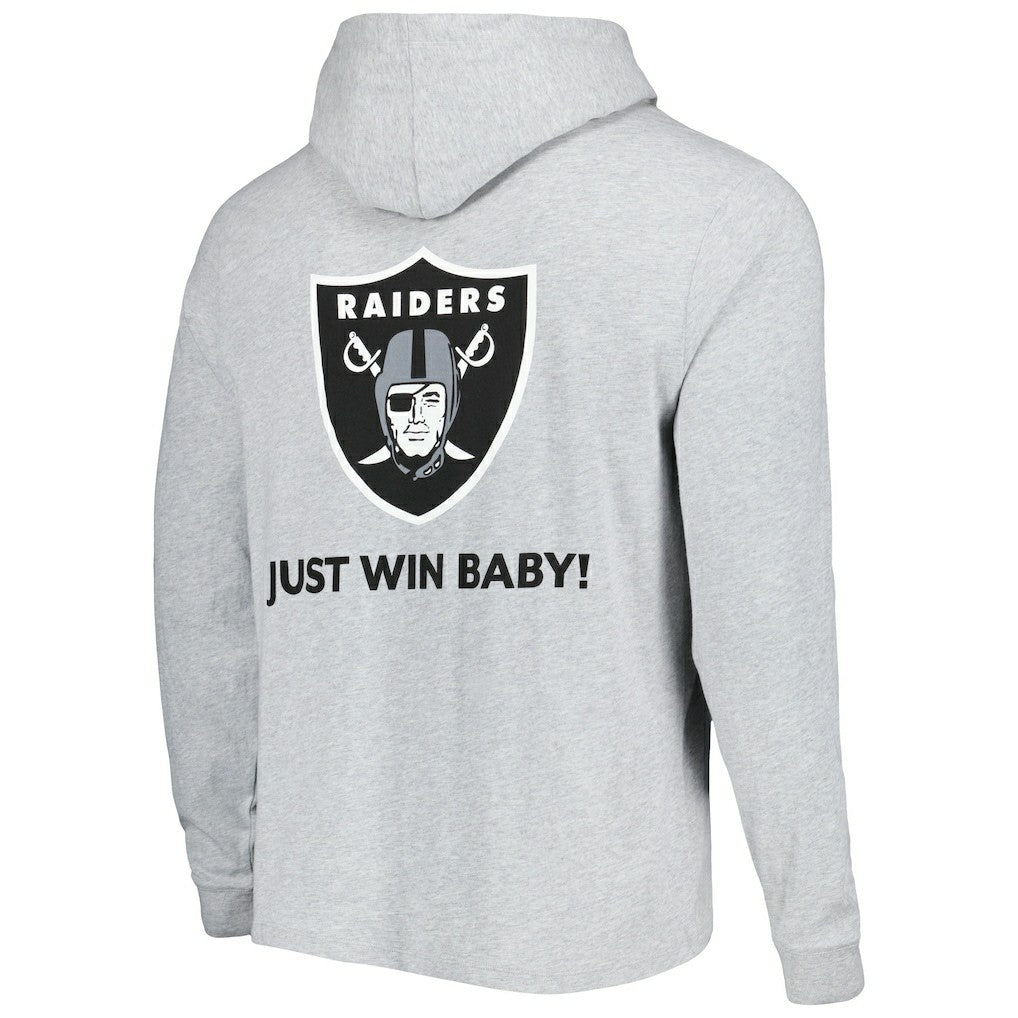 Las Vegas Raiders Vineyard Vines Local Long Sleeve Hoodie T-Shirt - Heathered Gray discount