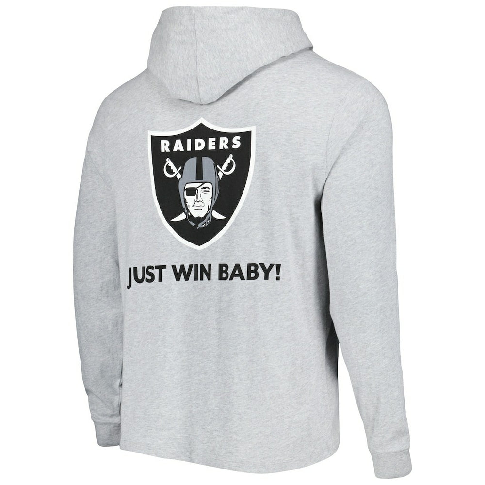 Las Vegas Raiders Vineyard Vines Local Long Sleeve Hoodie T-Shirt - Heathered Gray discount