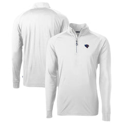 Jacksonville Jaguars Cutter & Buck Team Adapt Eco Knit Hybrid Recycled Quarter-Zip Pullover Top - White on sale