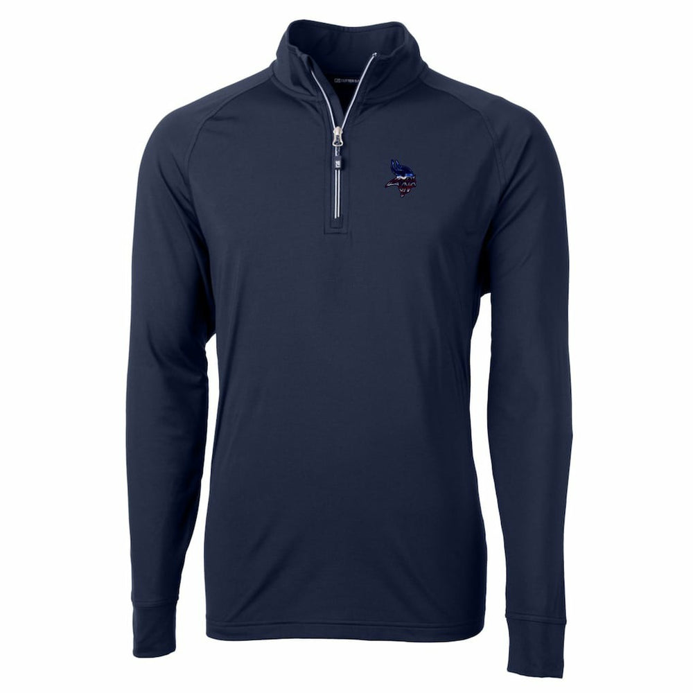 Minnesota Vikings Cutter & Buck Team Adapt Eco Knit Hybrid Recycled Quarter-Zip Pullover Top - Navy online