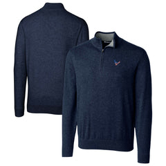 Houston Texans Cutter & Buck Lakemont Quarter-Zip Pullover Sweater - Navy online