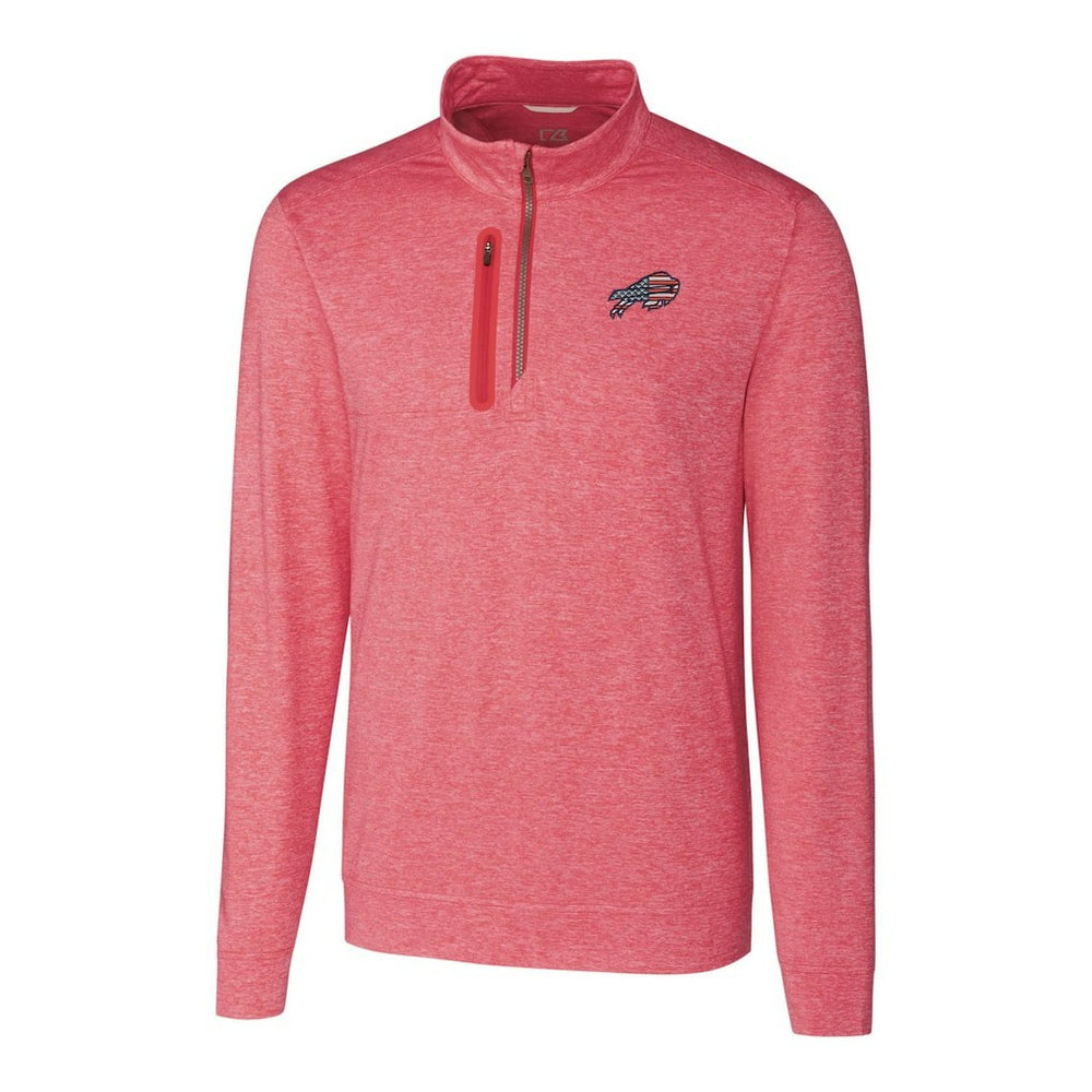 Buffalo Bills Cutter & Buck Americana Stealth Quarter-Zip Pullover Top - Red outlet