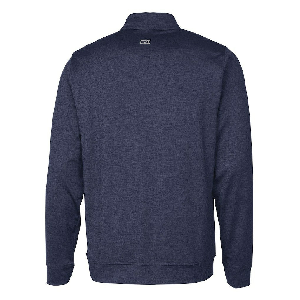 New England Patriots Cutter & Buck Stealth Quarter-Zip Pullover Top - Heathered Navy online