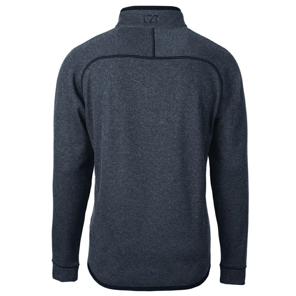 Kansas City Chiefs Cutter & Buck Big & Tall Mainsail Sweater Knit Half-Zip Pullover Jacket - Heathered Navy outlet