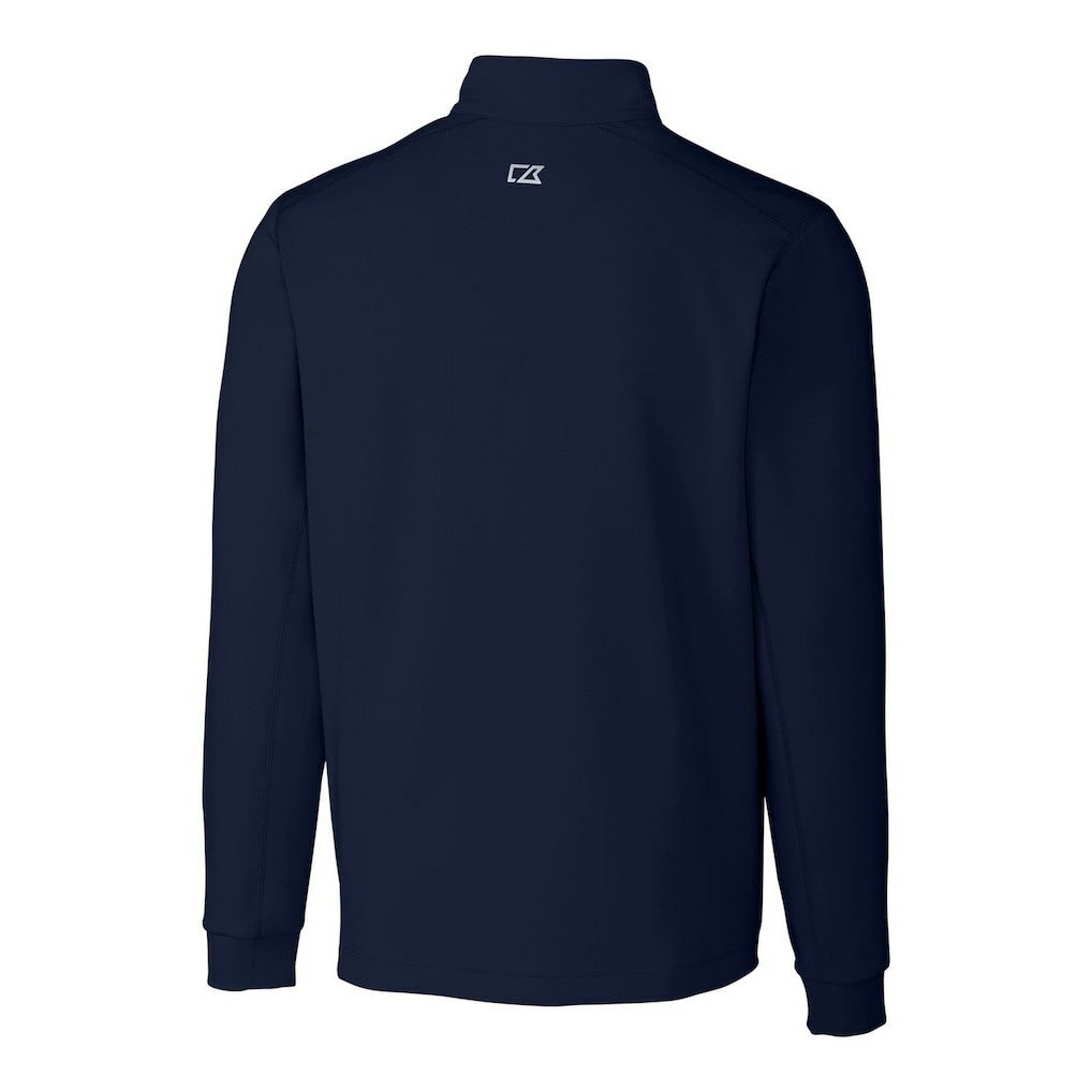 Kansas City Chiefs Cutter & Buck Big & Tall Traverse Stretch Quarter-Zip Pullover Top - Navy on sale
