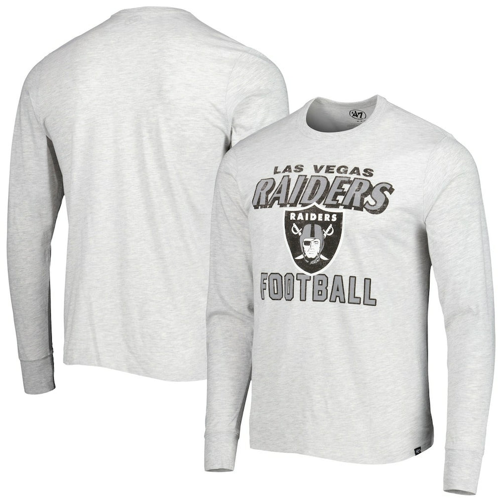 Las Vegas Raiders '47 Dozer Franklin Long Sleeve T-Shirt - Heathered Gray for sale