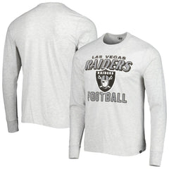 Las Vegas Raiders '47 Dozer Franklin Long Sleeve T-Shirt - Heathered Gray for sale