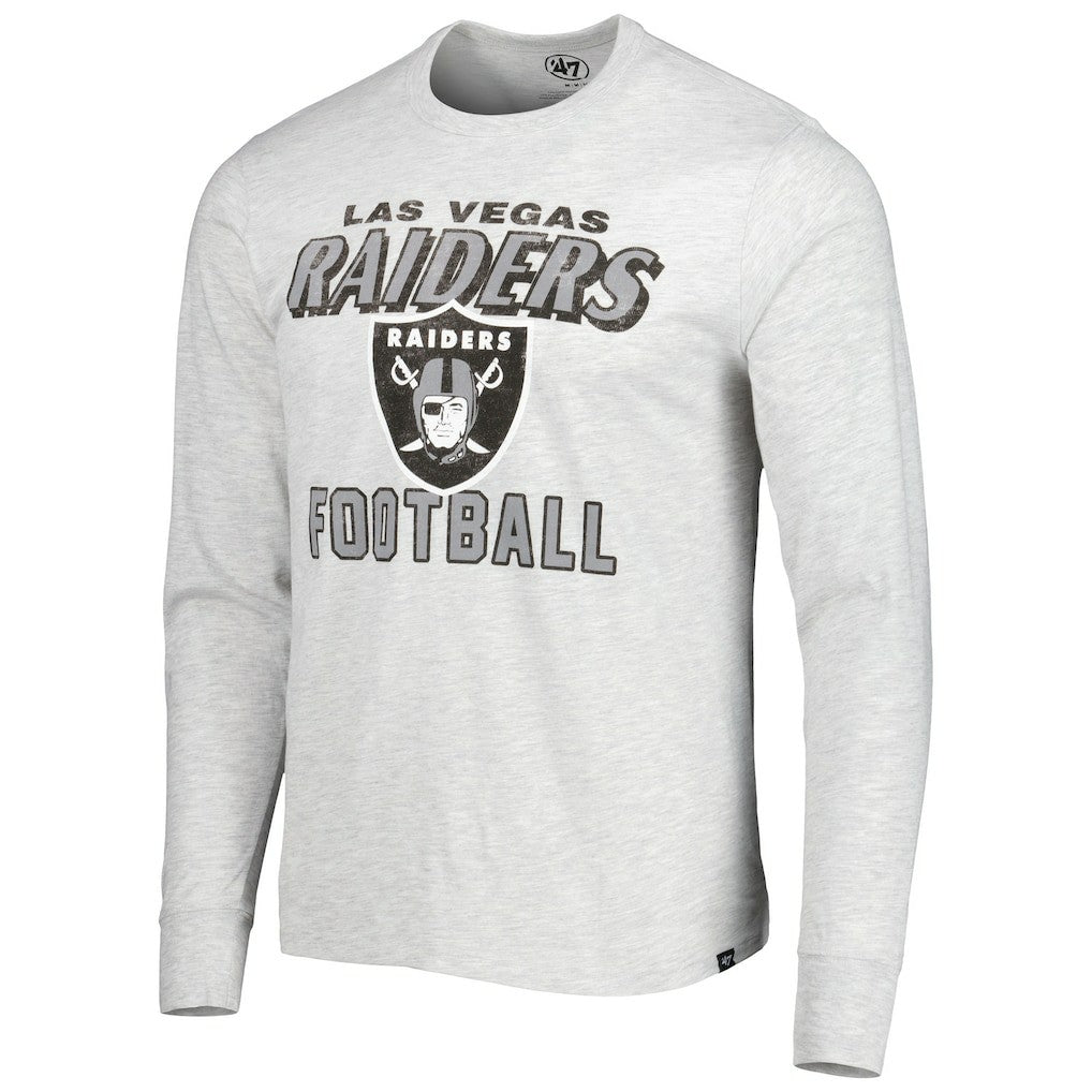 Las Vegas Raiders '47 Dozer Franklin Long Sleeve T-Shirt - Heathered Gray for sale