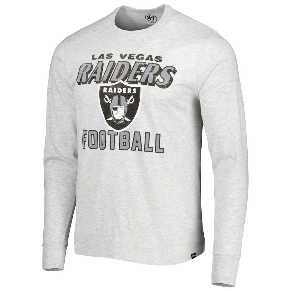 Las Vegas Raiders '47 Dozer Franklin Long Sleeve T-Shirt - Heathered Gray for sale