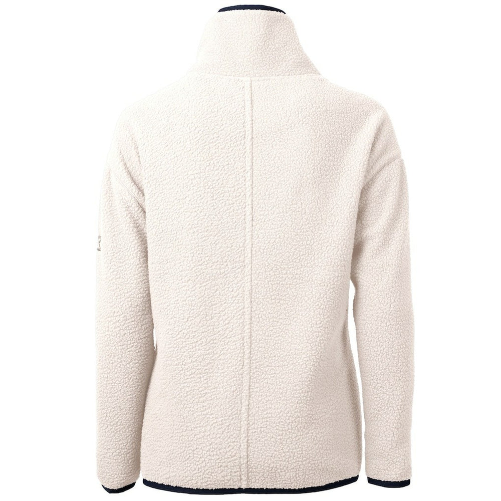 San Francisco 49ers Cutter & Buck Women's Americana Cascade Eco Sherpa Fleece Half-Zip Pullover Jacket - Cream outlet