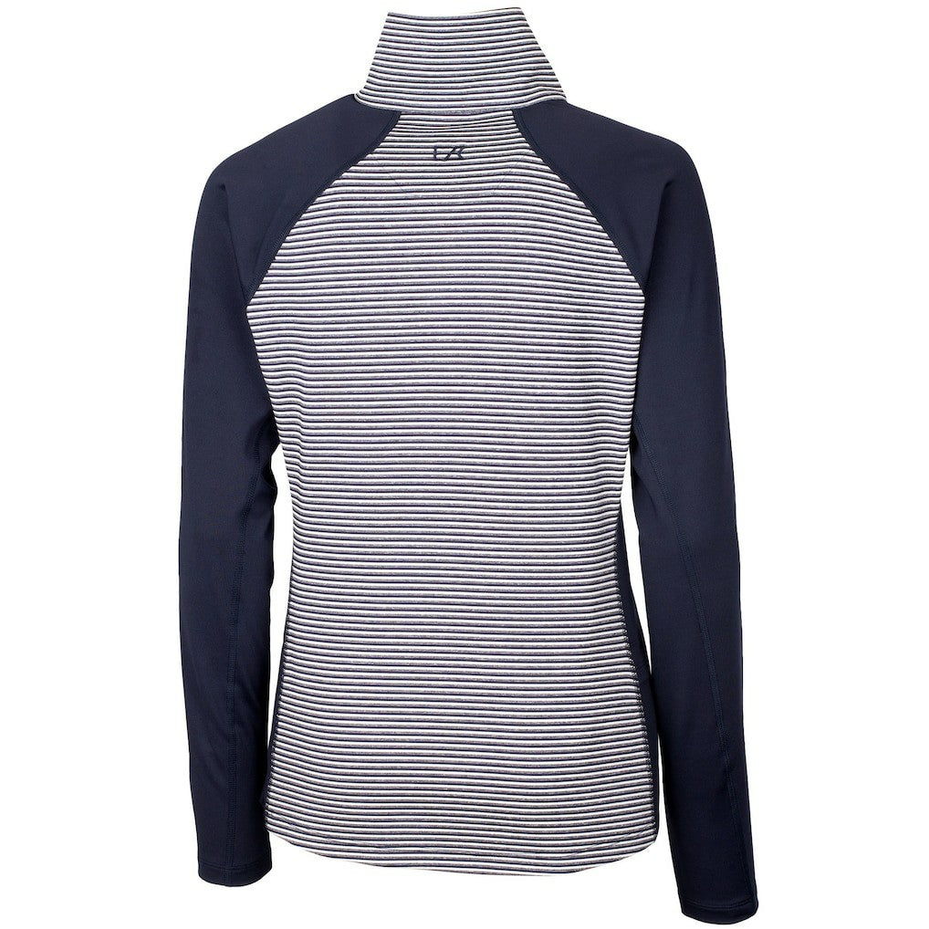 New York Giants Cutter & Buck Women's Forge Tonal Half-Zip Top - Navy online