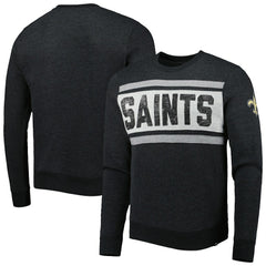 New Orleans Saints '47 Bypass Tribeca Pullover Sweatshirt - Heathered Black outlet
