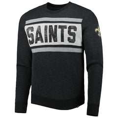 New Orleans Saints '47 Bypass Tribeca Pullover Sweatshirt - Heathered Black outlet