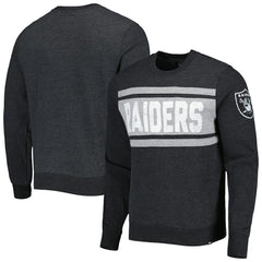 Las Vegas Raiders '47 Bypass Tribeca Pullover Sweatshirt - Heathered Black for sale