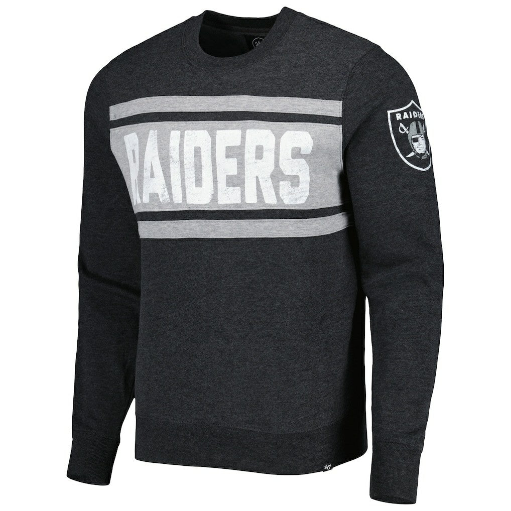 Las Vegas Raiders '47 Bypass Tribeca Pullover Sweatshirt - Heathered Black for sale