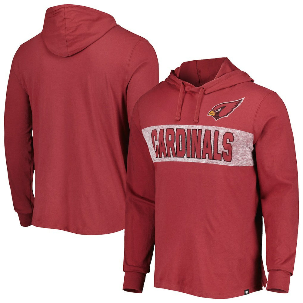 Arizona Cardinals '47 Field Franklin Hooded Long Sleeve T-Shirt - Cardinal online