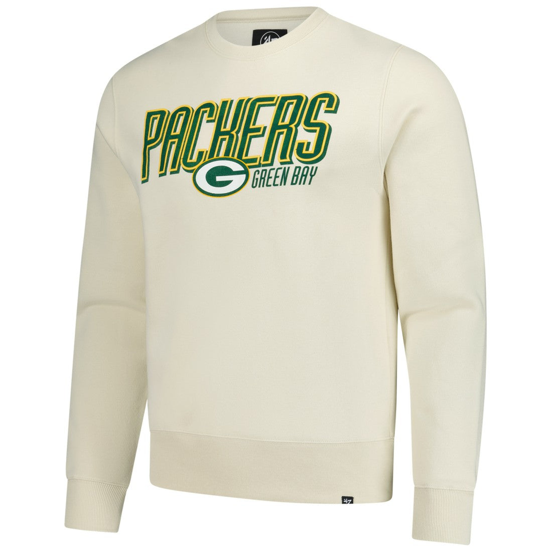 Green Bay Packers '47 Locked In Headline Pullover Sweatshirt - Cream outlet