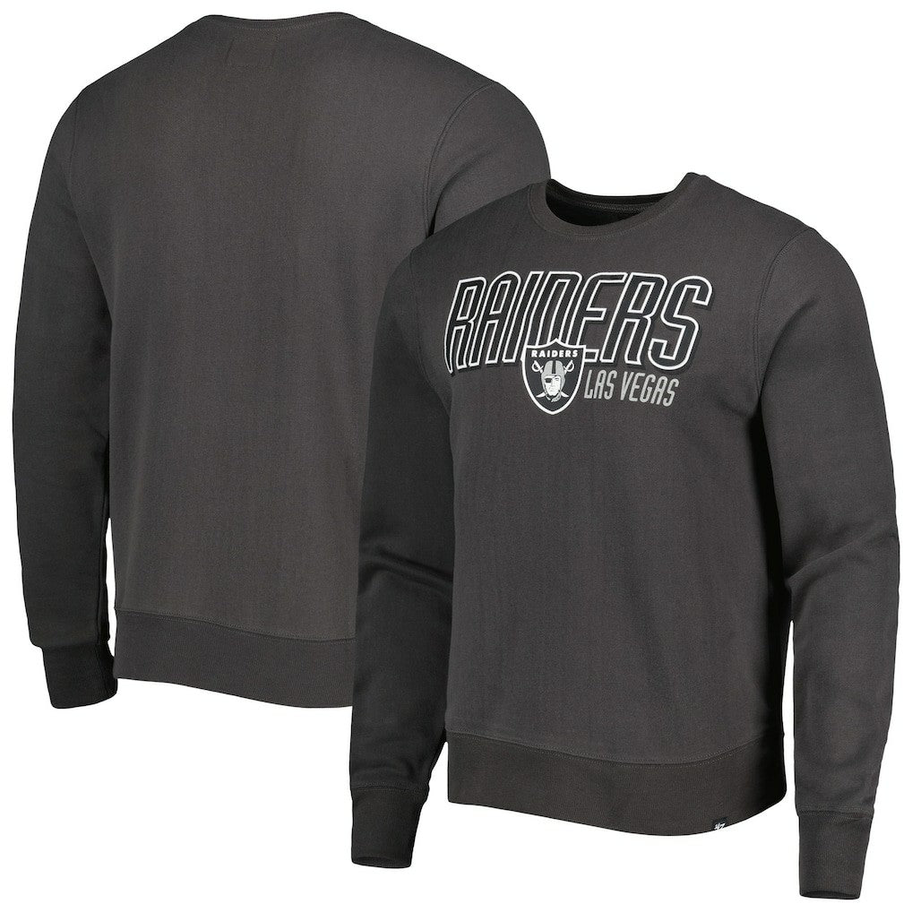 Las Vegas Raiders '47 Locked In Headline Pullover Sweatshirt - Charcoal online