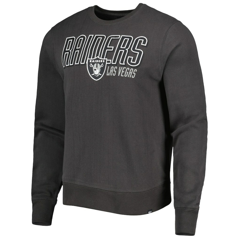 Las Vegas Raiders '47 Locked In Headline Pullover Sweatshirt - Charcoal online