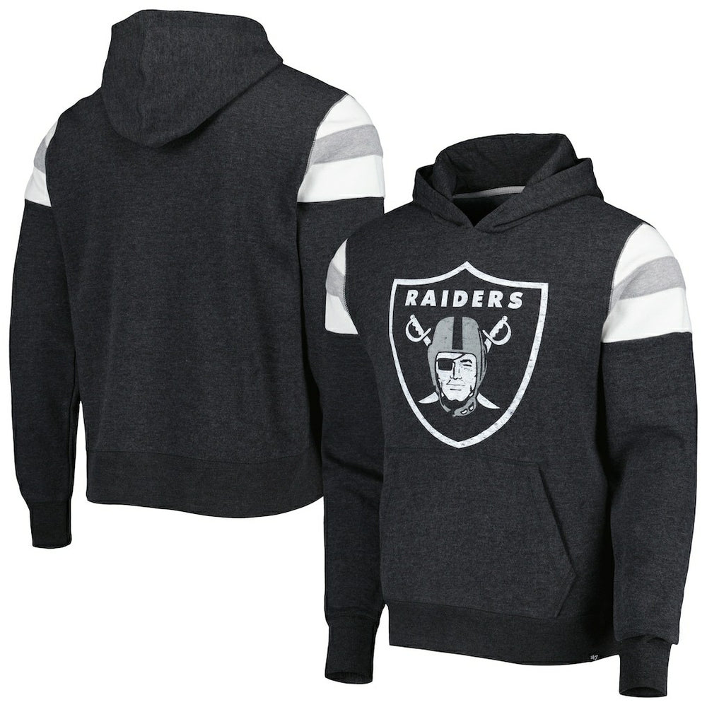 Las Vegas Raiders '47 Premier Nico Pullover Hoodie - Heathered Black sale