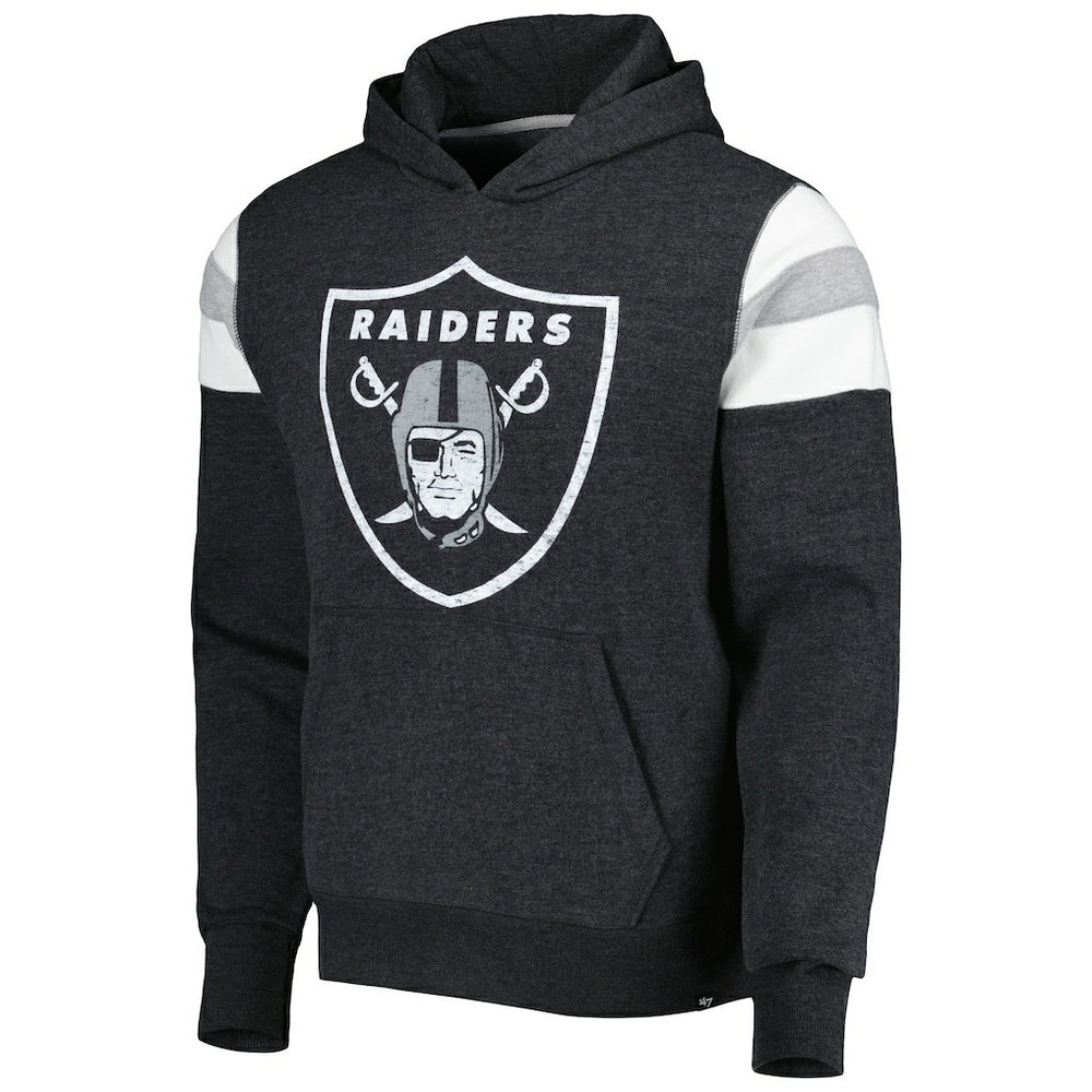 Las Vegas Raiders '47 Premier Nico Pullover Hoodie - Heathered Black sale
