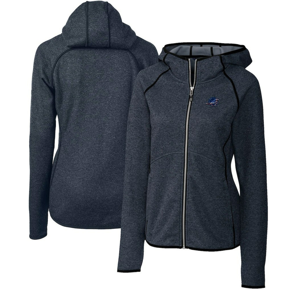 Miami Dolphins Cutter & Buck Women's Mainsail Full-Zip Jacket - Heathered Navy cheap