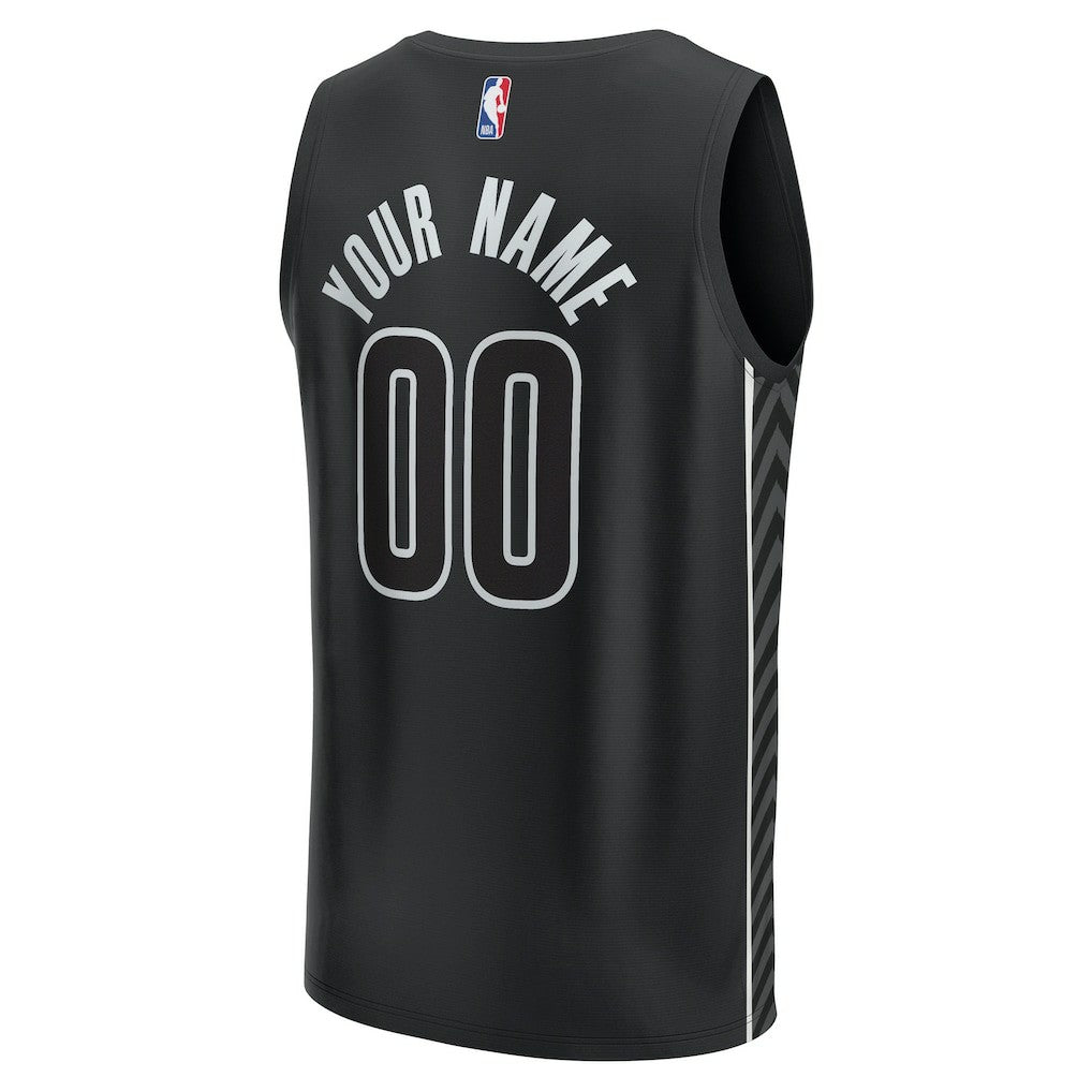 Brooklyn Nets Custom Fast Break Jersey - Statement Edition - Black shop