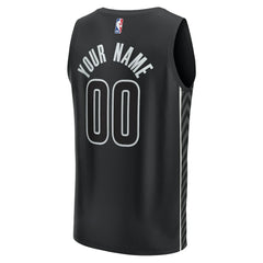 Brooklyn Nets Custom Fast Break Jersey - Statement Edition - Black shop