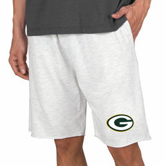 Green Bay Packers Concepts Sport Mainstream Terry Shorts - Oatmeal for sale