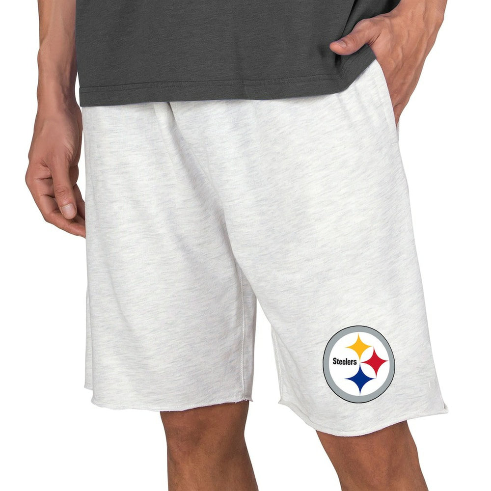 Pittsburgh Steelers Concepts Sport Mainstream Terry Shorts - Oatmeal for sale