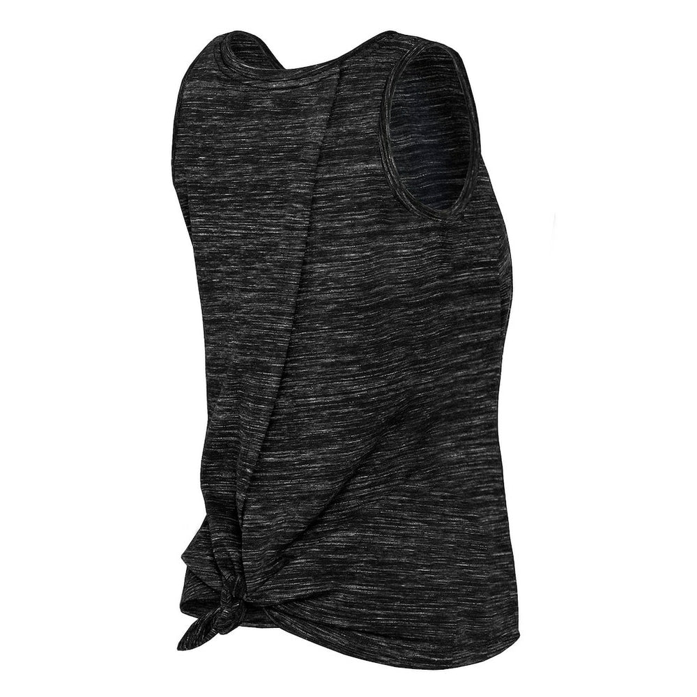 Las Vegas Raiders New Era Women's Space Dye Tie-Back Tank Top - Black discount