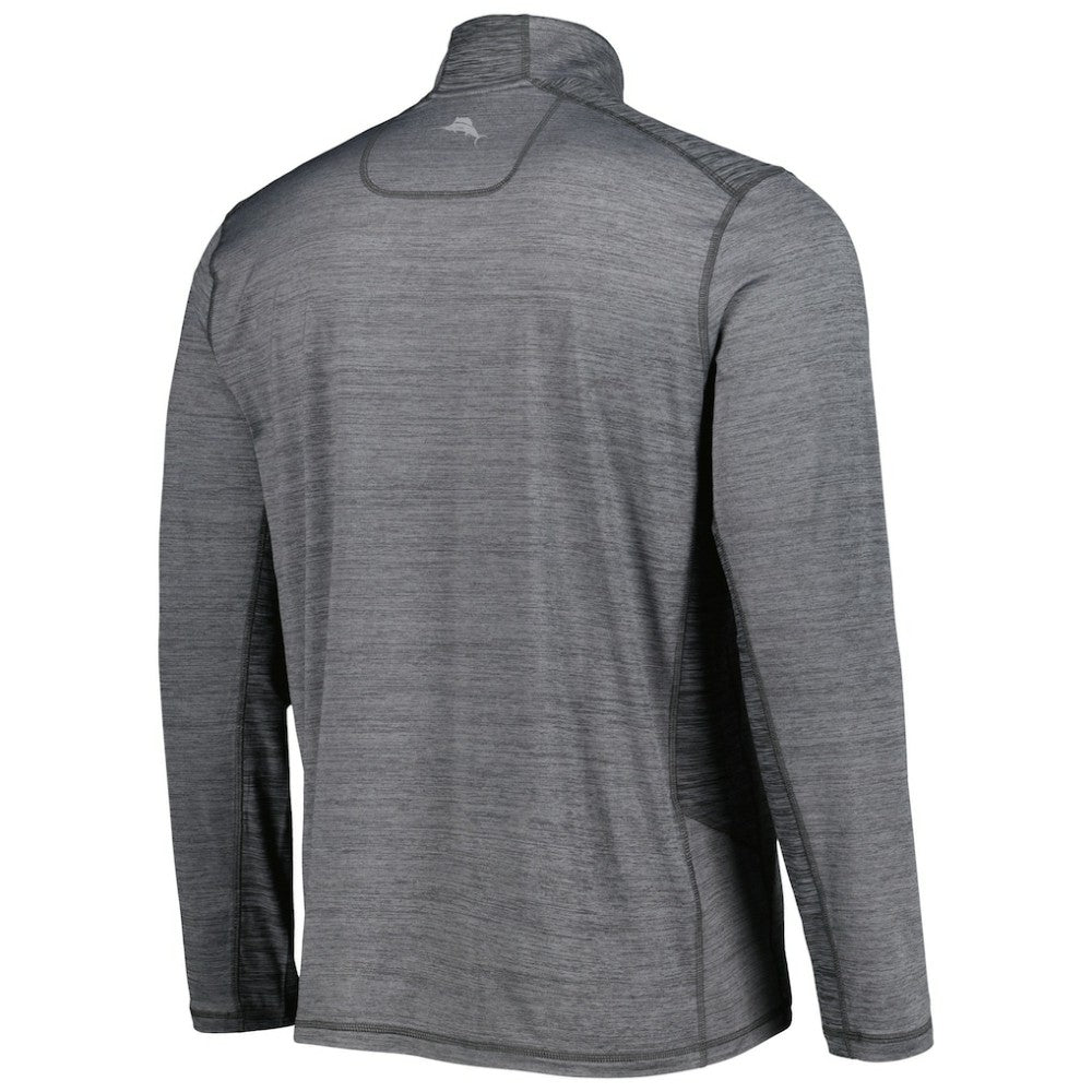 Los Angeles Dodgers Tommy Bahama Delray IslandZone Half-Zip Top Gray