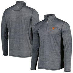 New York Mets Tommy Bahama Delray IslandZone Half-Zip Top Gray