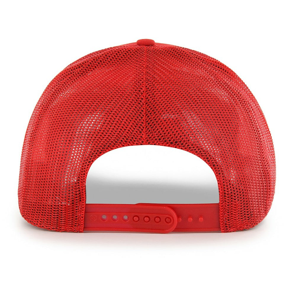 Washington Nationals Ridgeline Tonal Patch Trucker Adjustable Hat Red
