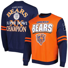 Chicago Bears All Over 2.0 Pullover Sweatshirt - Orange cheap