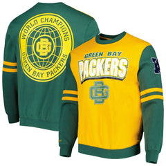 Green Bay Packers All Over 2.0 Pullover Sweatshirt - Gold on sale