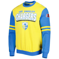 Los Angeles Chargers All Over 2.0 Pullover Sweatshirt - Gold discount