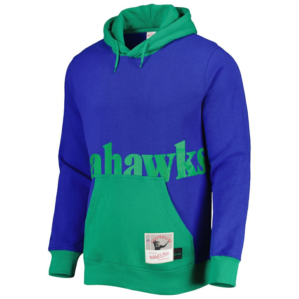 Seattle Seahawks Big Face 5.0 Pullover Hoodie - Royal on sale