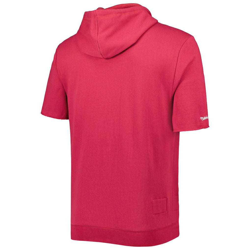 Arizona Cardinals Washed Short Sleeve Pullover Hoodie - Cardinal cheap