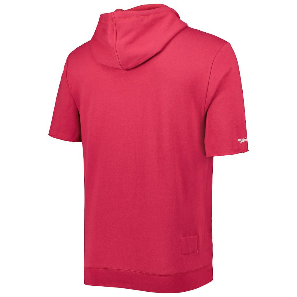 Arizona Cardinals Washed Short Sleeve Pullover Hoodie - Cardinal cheap